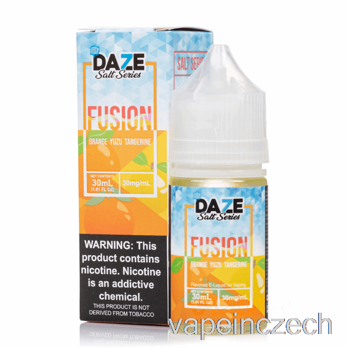 Ledový Pomeranč Yuzu Tangerine - 7 Daze Fusion Salt - 30 Ml 50mg Vape Pero